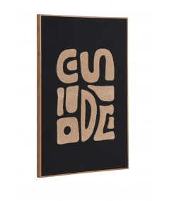 Tine tufted vægdekoration i beige/sort