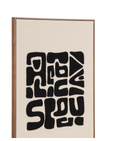 Tine tufted vægdekoration i sort/brun