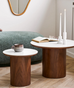 Noli hjørnebord m. keramisk bordplade