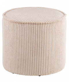 Taupo puf i beige fløjl