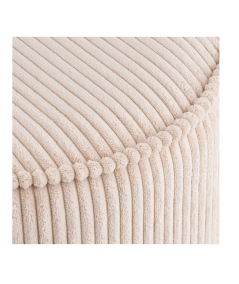 Taupo puf i beige fløjl