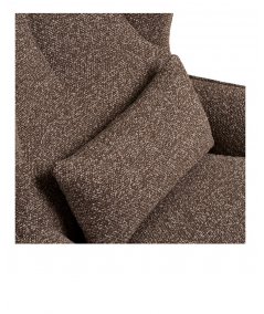 Blenheim loungestol i brun m. bronzefarvet drejefod