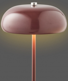 Margate bordlampe i bordeaux/genopladelig