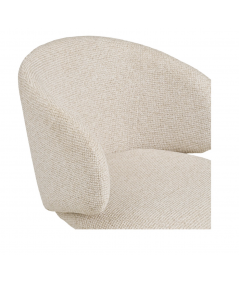 Fulham Spisebordsstol m. drejefod/ i sand m. sandfarvede ben