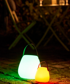 Derry LED Lampe i hvid/genopladelig