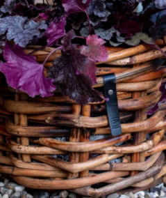 Mini lav rund rattan kurv inkl. pose