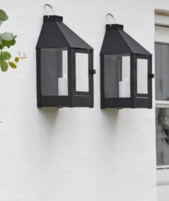 Mini væglanterne i sort