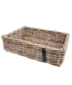 Midi firkantet rattanbakke