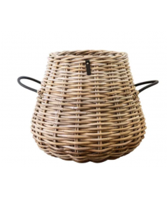 Mega rund pære/konisk rattan kurv inkl. pose ø70/43