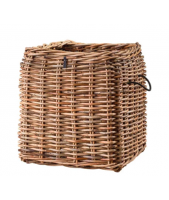 Mammut lav firkantet rattan kurv inkl. pose
