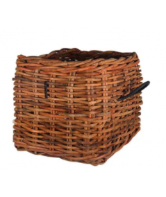 Stor lav firkantet rattan kurv H50 cm. inkl. pose