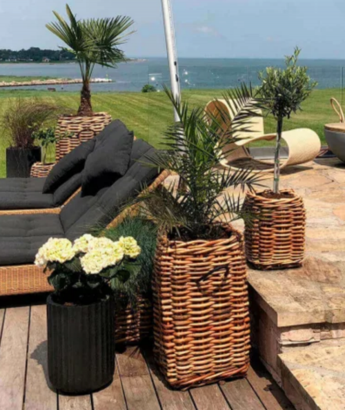 Maxi Square Rattan Basket (incl. bag)