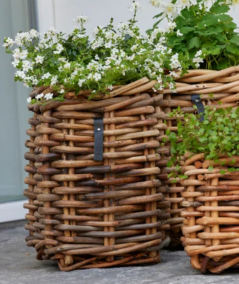 Mini Square Rattan Basket (incl. bag)