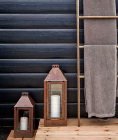 Midi lanterne i kobber