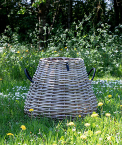 Mega rund pære/konisk rattan kurv inkl. pose ø70/43