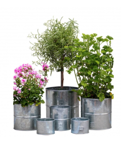 A2 living galvaniseret urtepotte sæt m. 6 stk.