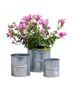 A2 living galvaniseret urtepotte sæt m. 3 stk.