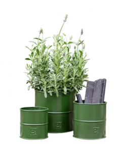 A2 living urtepotte sæt i olivengrøn m. 3 stk.