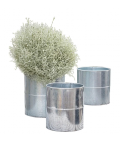 A2 living galvaniseret blomsterspand sæt m. 3 stk.