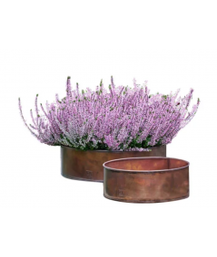 A2 living rund plantebakkesæt i kobber look 2 stk.