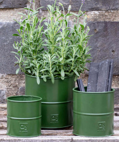 A2 living urtepotte sæt i olivengrøn m. 3 stk.