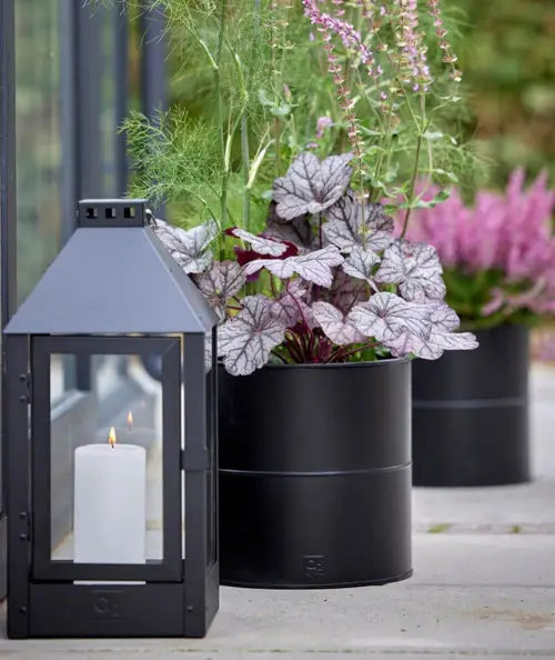 A2 living blomsterspand i sort sæt m. 3 stk