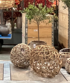 Maxi rattan dekorationskugle