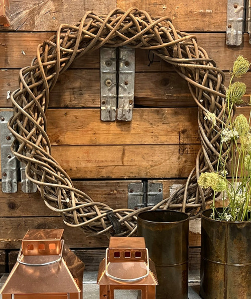 Maxi rattan dekorationskrans