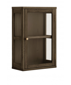 Zamora væghængt vitrine i eg med glas