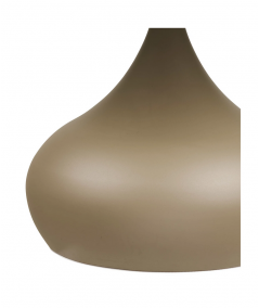 Pienza sofabord i khaki metal med hærdet glas