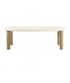 Fondi spisebord i sand med cementlook 100x240 cm