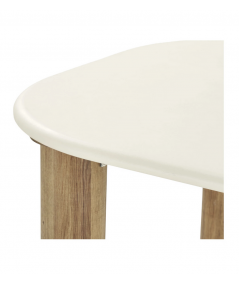 Fondi spisebord i sand med cementlook 100x240 cm