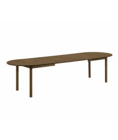 Bundaberg spisebord i smoked egefiner 100x200-300 cm