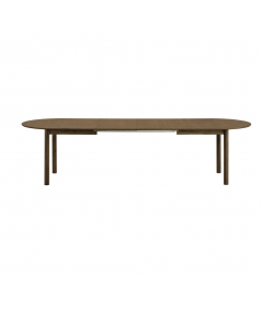 Bundaberg spisebord i smoked egefiner 100x200-300 cm