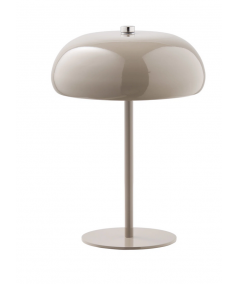 Margate bordlampe genopladelig lavet i taupe metal