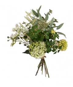 Green kunstig blomsterbuket