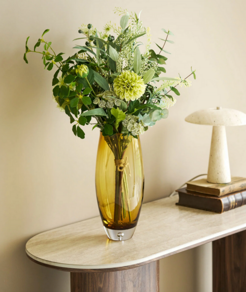 Green kunstig blomsterbuket