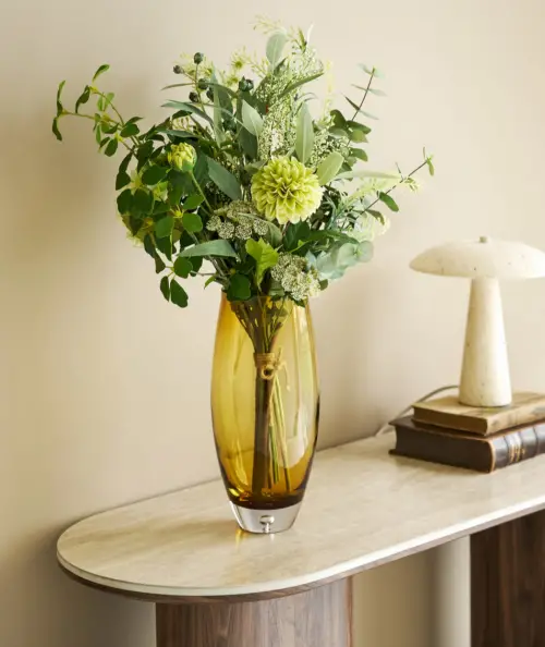 Green kunstig blomsterbuket