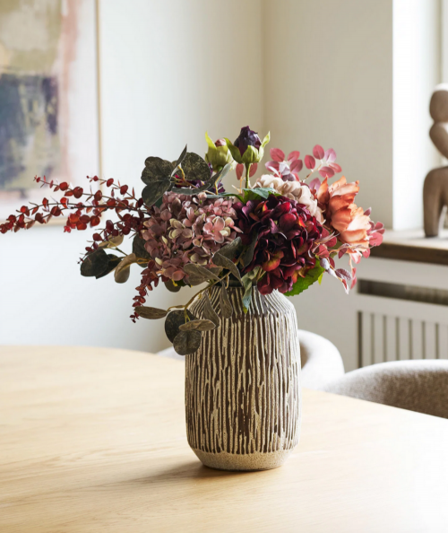 Velvet kunstig blomsterbuket
