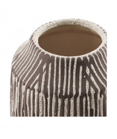 Vase lavet i brun keramik