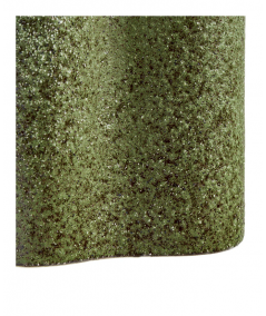 Vase lavet i mørk skov grøn keramik 14,5x19x14,5 cm