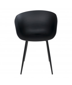 Roda Spisebordsstol - Stol i sort med sorte ben