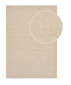 Bela gulvtæppe håndvævet i beige 160x230 cm