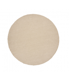 Bela gulvtæppe håndvævet i beige ø240 cm