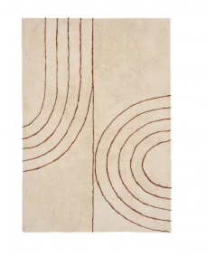 Tampa gulvtæppe lavet i beige bomuld 160x230 cm
