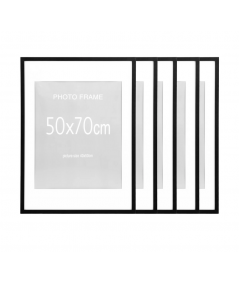 Marbella billederammer i sort MDF med glas 50x70 cm – 5 stk