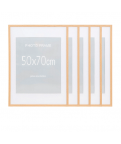Marbella billederammer i natur MDF med glas 50x70 cm – 5 stk