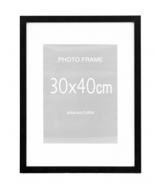 Marbella billederammer i sort MDF med glas 30x40 cm – 5 stk