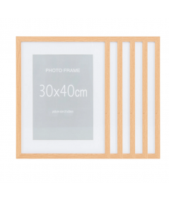 Marbella billederammer i natur MDF med glas 30x40 cm – 5 stk