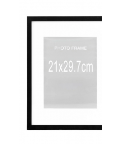 Marbella billederammer i sort MDF med glas 21x29,70 cm – 5 stk